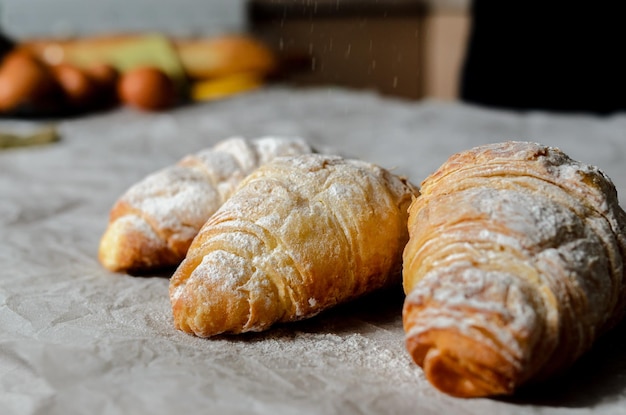 Bodegón de croissants.