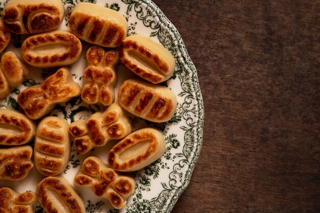 Foto bodegón de deliciosos pasteles