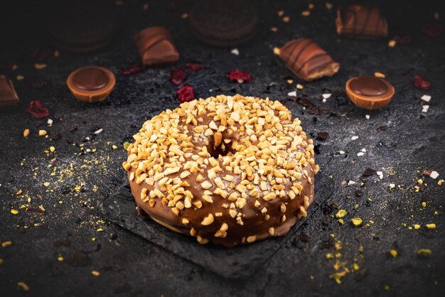 Bodegón de donas de chocolate