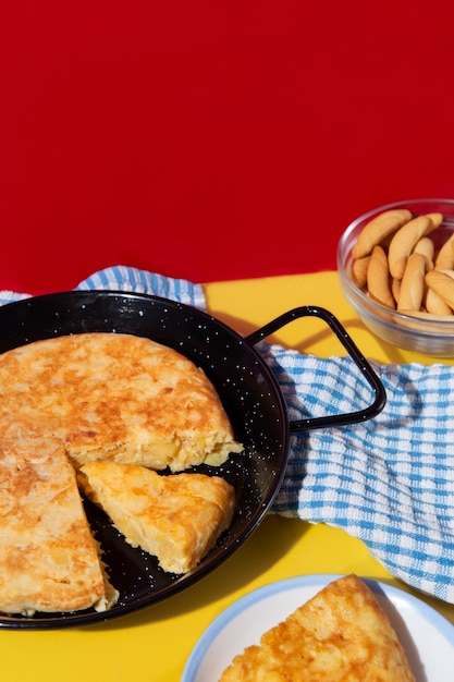 Foto bodegón de tortilla española