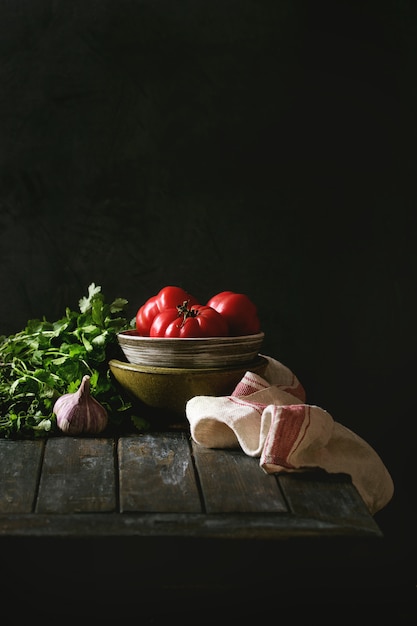 Bodegón con verduras