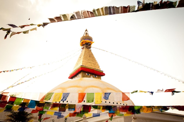 Bodhanath stupa em Kathmandu, Nepal