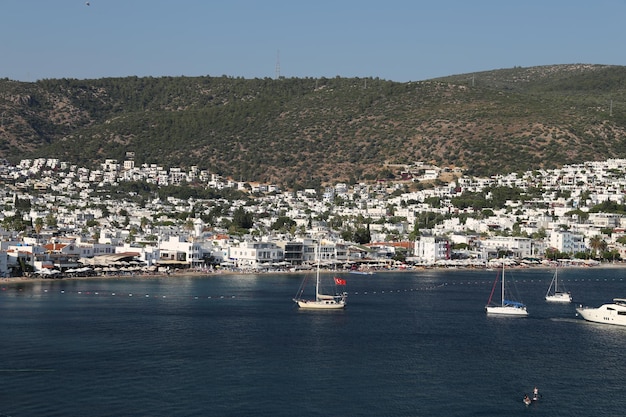 Bodrum-Stadt in der Ägäis-Küste der Türkei