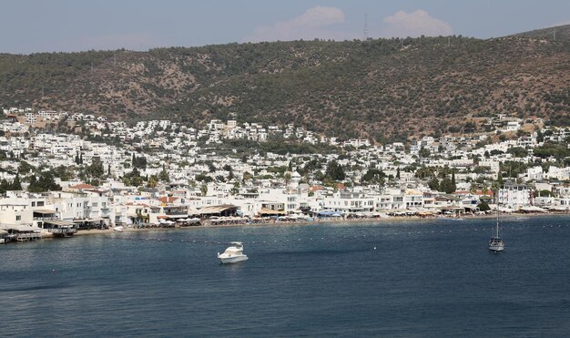 Bodrum-Stadt in der Ägäis-Küste der Türkei