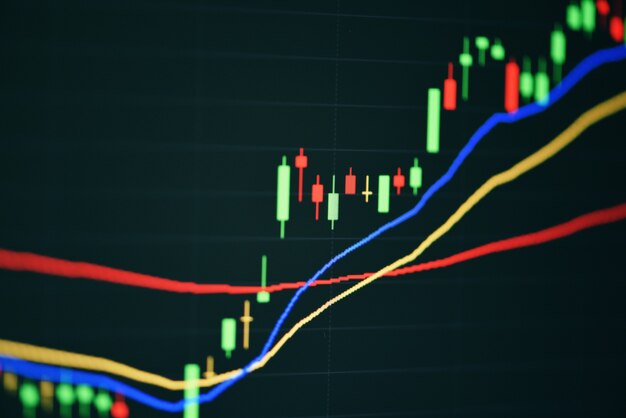 Börse Digital Graph Chart Business Börsenhandel Analyse Investment Financial