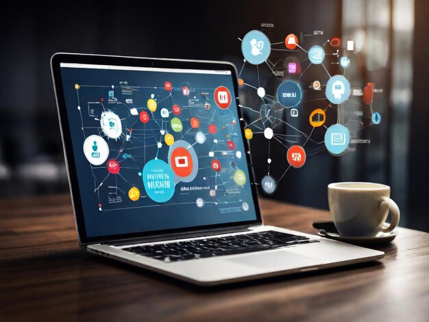 Börsen- oder Devisenhandelsdiagramm im grafischen Konzept Geschäftsfrau, die mit digitalem Tablet und Laptop arbeitet Hintergrund verschwommen