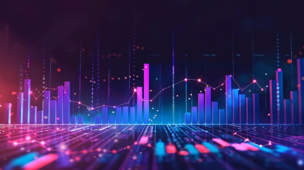 Börseninvestitionsgeschäftsdiagramm in grafischem Konzept, geeignet für finanzielle Investitionen oder wirtschaftliche Trends Geschäftsidee