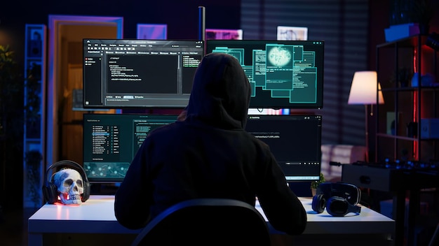 Bösartiger Mann hackt und stiehlt Kreditkartennummern