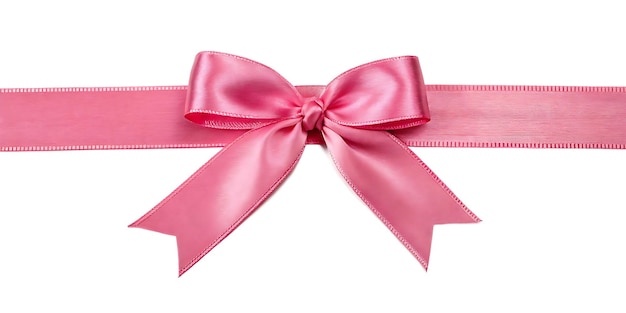 Bogen aus rosa Satinband
