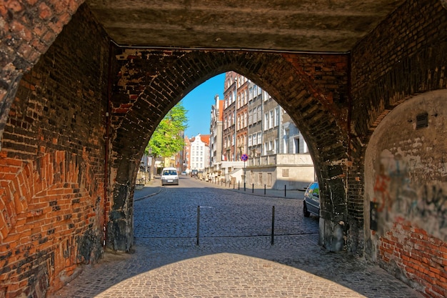 Bogen in der Altstadt von Danzig, Polen