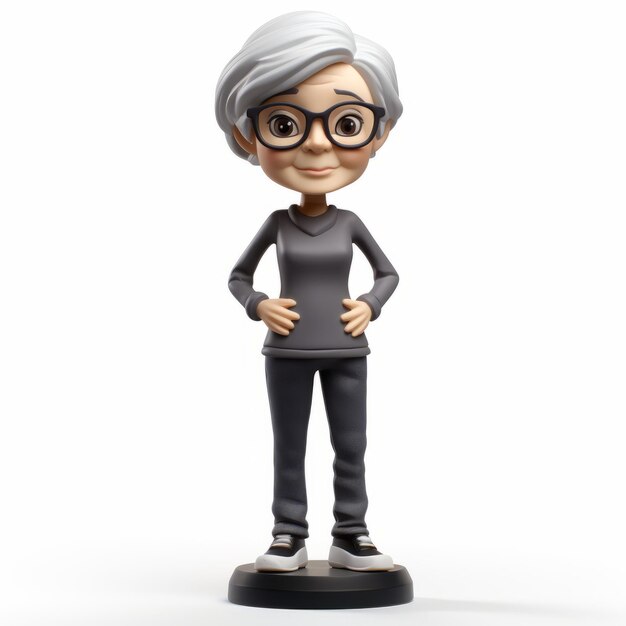 Foto bogonie bogan figurina de la abuela en el estilo gamercore