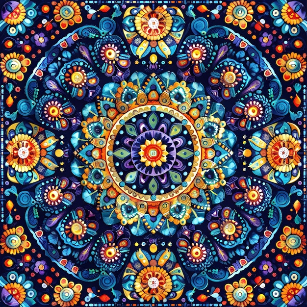 Boho-Batikmuster