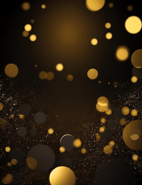 Bokeh abstrato dourado para vendas de Black Friday