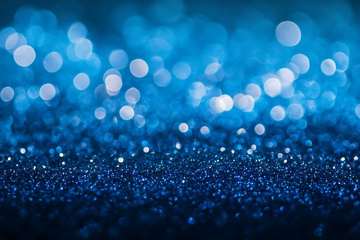 Bokeh de brillo azul