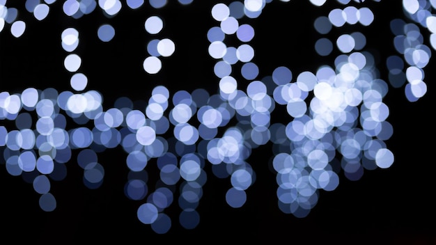 El bokeh chisporroteante en la calle