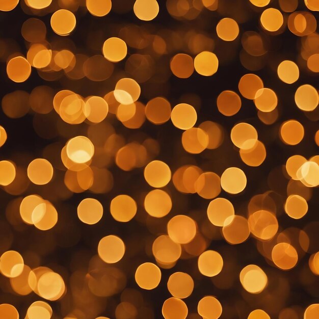 Bokeh circular em tons amarelo-laranja generativo ai