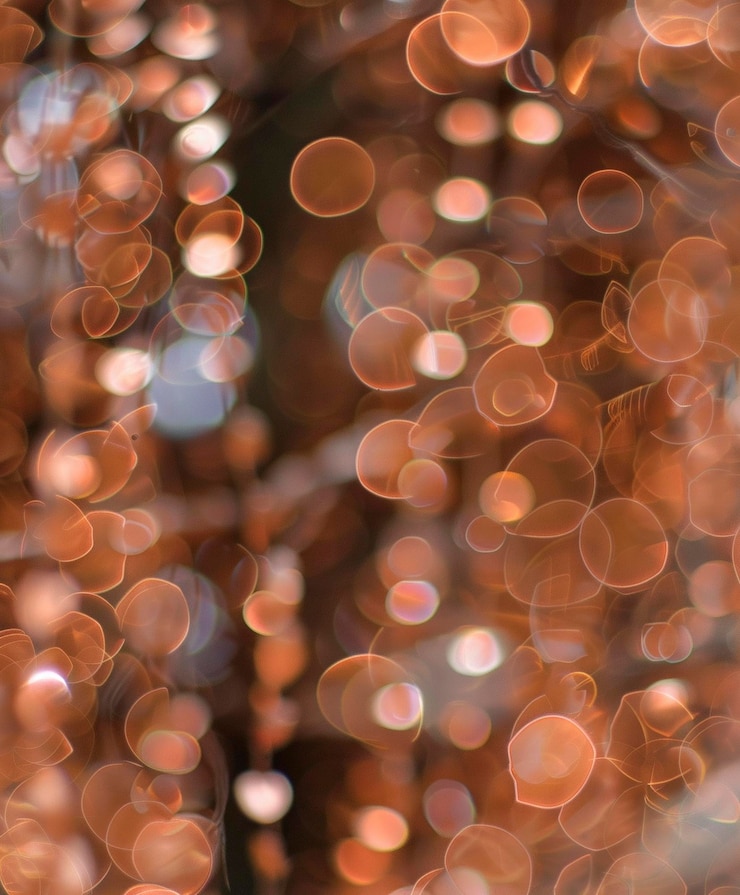 Foto el bokeh de cobre