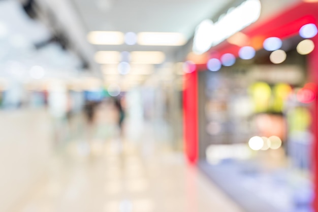 Bokeh da praça de compras