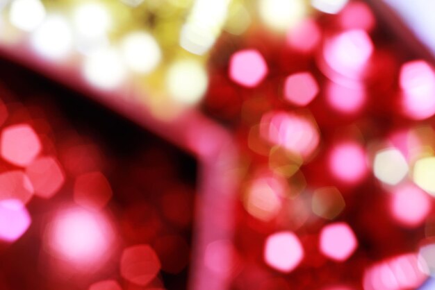 Bokeh de fundo vermelho amarelo