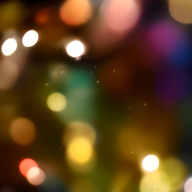 bokeh de luz à noite