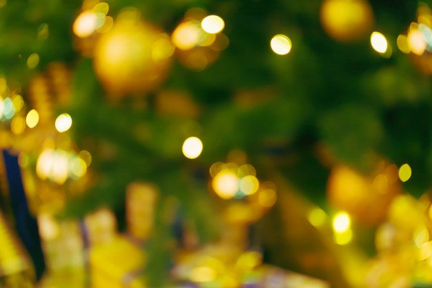 Bokeh de luzes de Natal