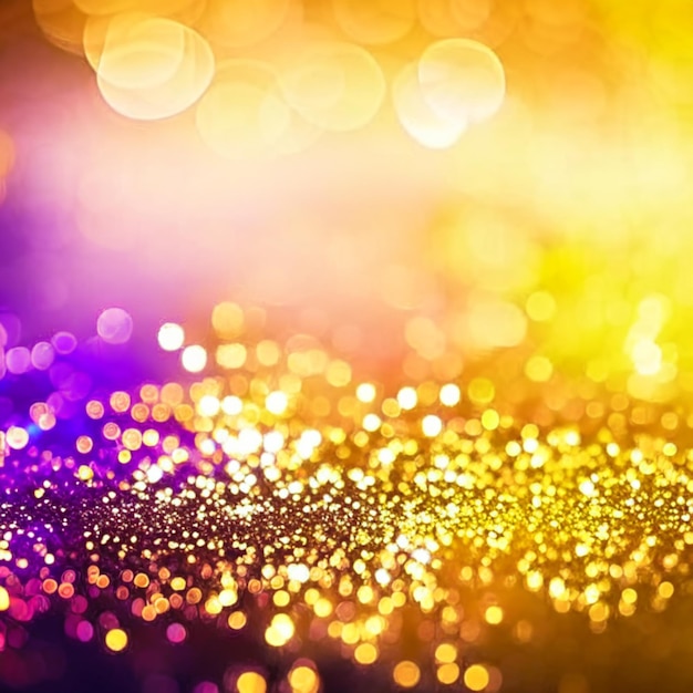 Bokeh-Effekt Glitter farbenfroher verschwommener abstrakter Hintergrund für Geburtstag, Jubiläum, Hochzeit, Neujahr