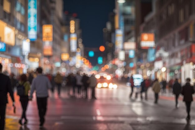 Bokeh einer belebten Stadtstraße