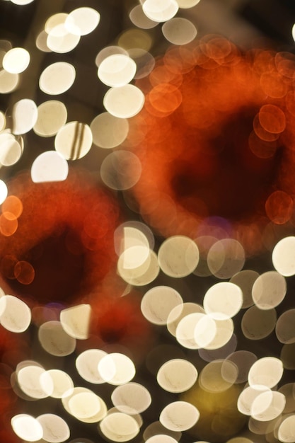 Bokeh-Foto von Weihnachtslichtern