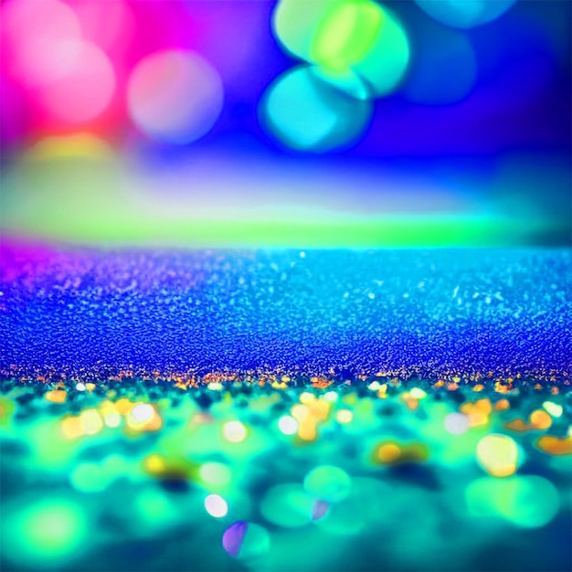 Bokeh-Glitter Füllfarbiger verschwommener Hintergrund für Geburtstag, Hochzeit, Silvester