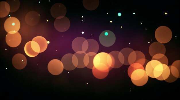 Bokeh-Hintergrund mit verschwommenen Lichtern und Kreisen