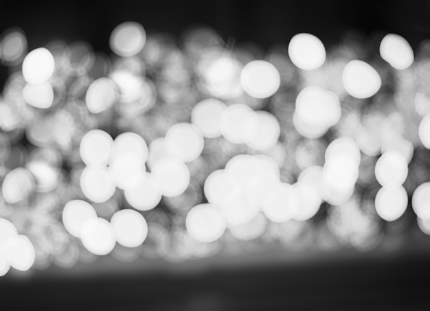 Bokeh horizontal hd fundo preto e branco