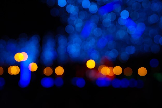 Bokeh-Lichter der Nachtstadt