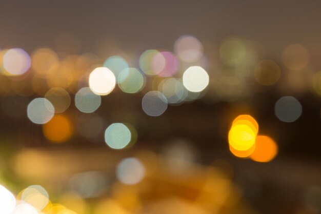 Bokeh de luces en la ciudad