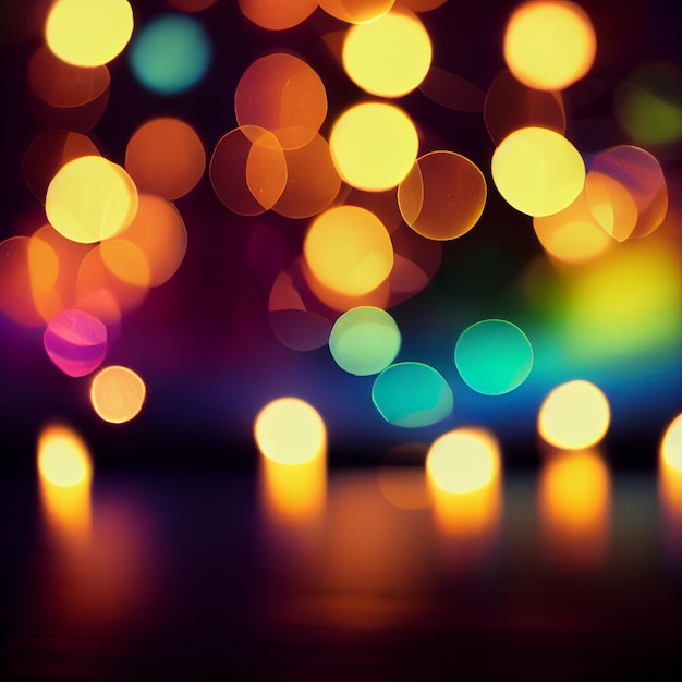 Bokeh luces efecto de fondo fondo de pantalla borroso luces de navidad fuera de foco