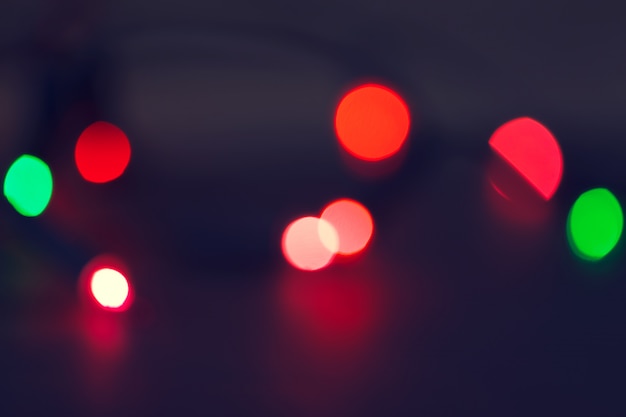 Bokeh de luces de navidad