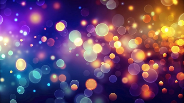 Bokeh de luz colorida perfecto para diseños navideños