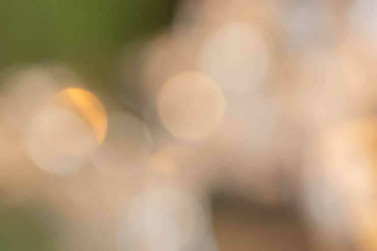 Foto bokeh de la luz natural
