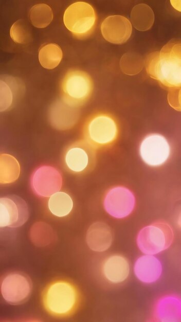 Foto bokeh luzes de fundo fantasia dourado laranja amarelo rosa cor verão suave suave textura borrada bokeh