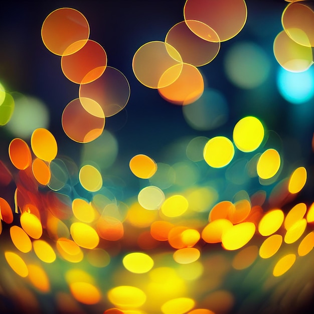 Bokeh luzes efeito de fundo desfocado papel de parede luzes de natal fora de foco