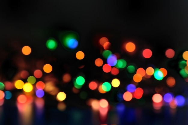 Bokeh multicolorido