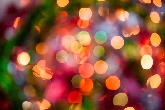 Bokeh de Navidad de fondo.