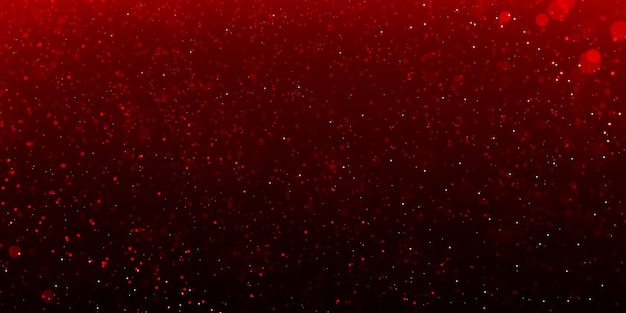 Bokeh rojo sobre fondo negro