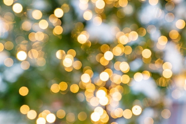 Bokeh textura abstrata Lindo fundo de natal em cores douradas Imagem desfocada