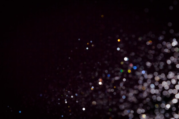 Foto bokeh en el uso de fondo negro para el fondo