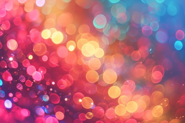 Bokeh de vacaciones vibrante y festivo