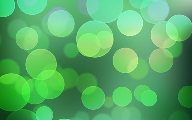 Bokeh verde abstracto fondo claro redondo