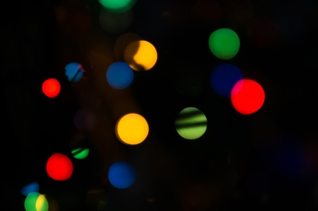 Bokeh von Weihnachtslichtern