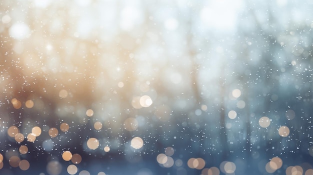 Bokeh-Winter-Hintergrund