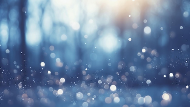 Bokeh-Winter-Hintergrund