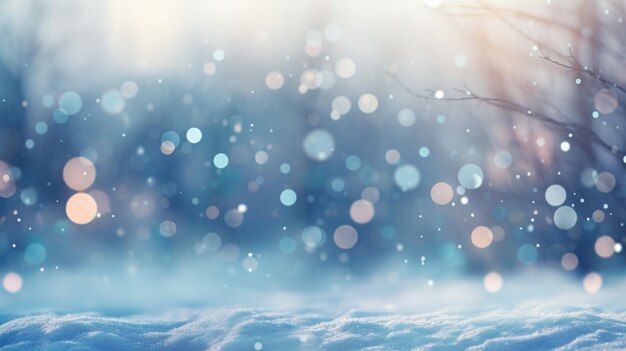 Bokeh-Winter-Hintergrund